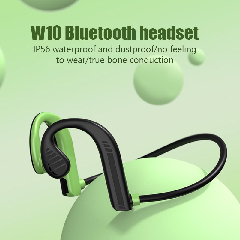 W10 ชุดหูฟังสเตอริโอไร้สาย บลูทูธ 5.2 กันน้ํา กันเหงื่อ สําหรับ Xiaomi iPhone Android
