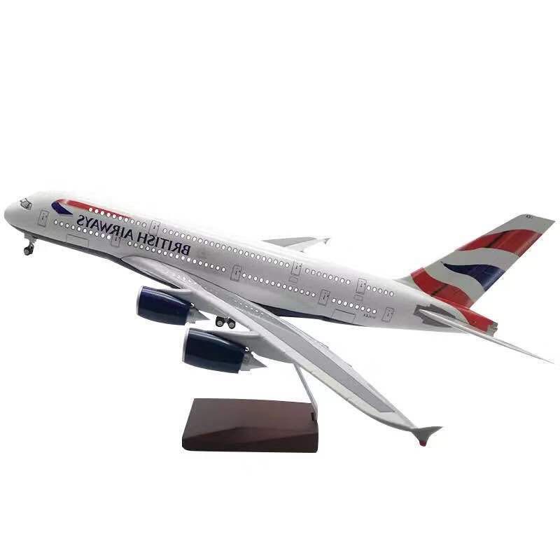 โมเดลเครื่องบิน “ส่งจากไทย” ขนาด 47 ซม. วัสดุเป็นเหล็ก มีล้อ มีไฟ LED ในตัวเครื่องบิน ลำใหญ่ สวย งานละเอียด มีฐานตั้งโชว