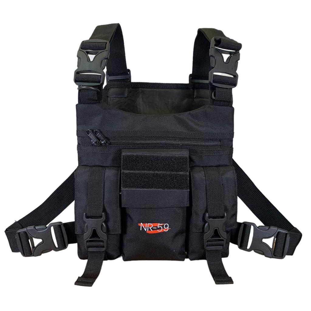 ORIGINAL TACTICAL MENS CHEST BAG NR-59 BLACK / CHEST RIG BAG NR-59 ORIGINAL / CHEST BAG PREMIUM ORIGINAL