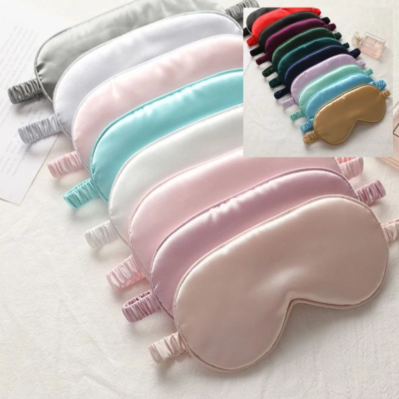 🇹🇭*ส่งทุกวันไม่หยุด* Bewtyshop ผ้าปิดตา sleep eyeshade แบบผ้าไหมซาติน รุ่นนุ่มลื่น มี17สี