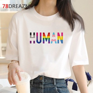 เสื้อยืดไม่ต้องรีด LGBT เลสเบี้ยนเกย์กะเทยเสื้อยืดผู้ชายกราฟิกความงาม tees คาวาอี้ฮาราจูกุวินเทจเสื้อยืด ulzzang