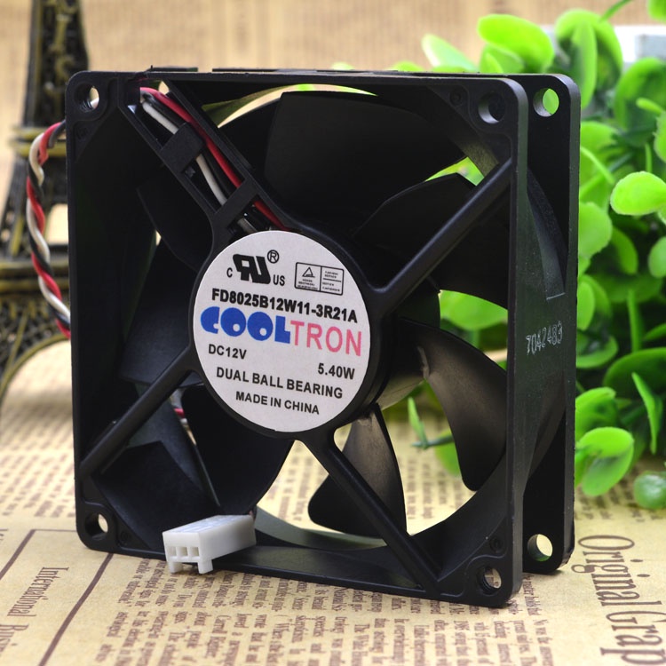 YY TRON FD8025B12W11-3R21A 8025MM 8 CM 8CM 12V 5.4W SERVER FAN