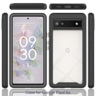 เคสโทรศัพท์มือถือ PC TPU ใส ไล่โทนสี กันกระแทก สําหรับ Google Pixel6A Pixel 6A 6.2 นิ้ว