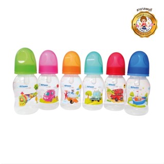 ATTOON ขวดนมทรงบูธ 4OZ รุ่น Smile สเกลสี