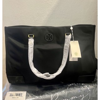 ไม่แท้ยินดีคืนเงิน✨[พร้อมส่ง] Tory Burch Ella Nylon Tote สีดำ