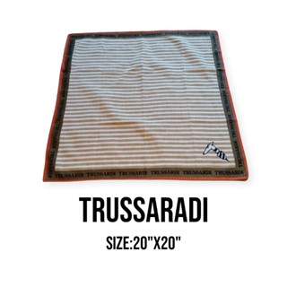 ผ้าเช็ดหน้าแบรนด์เนมแท้trussaradi