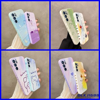 เคส OPPO Reno6 Case OPPO Reon 6 5G เคสโทรศัพท์มือถือ tpu ขอบตรง แฟชั่น สําหรับ