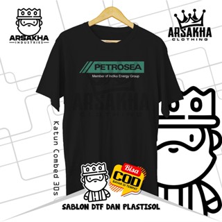 เสื้อยืด ผ้าฝ้าย พิมพ์ลาย Petrosea Member of Indika Energy Group Distro Combed 30S สําหรับผู้ชาย