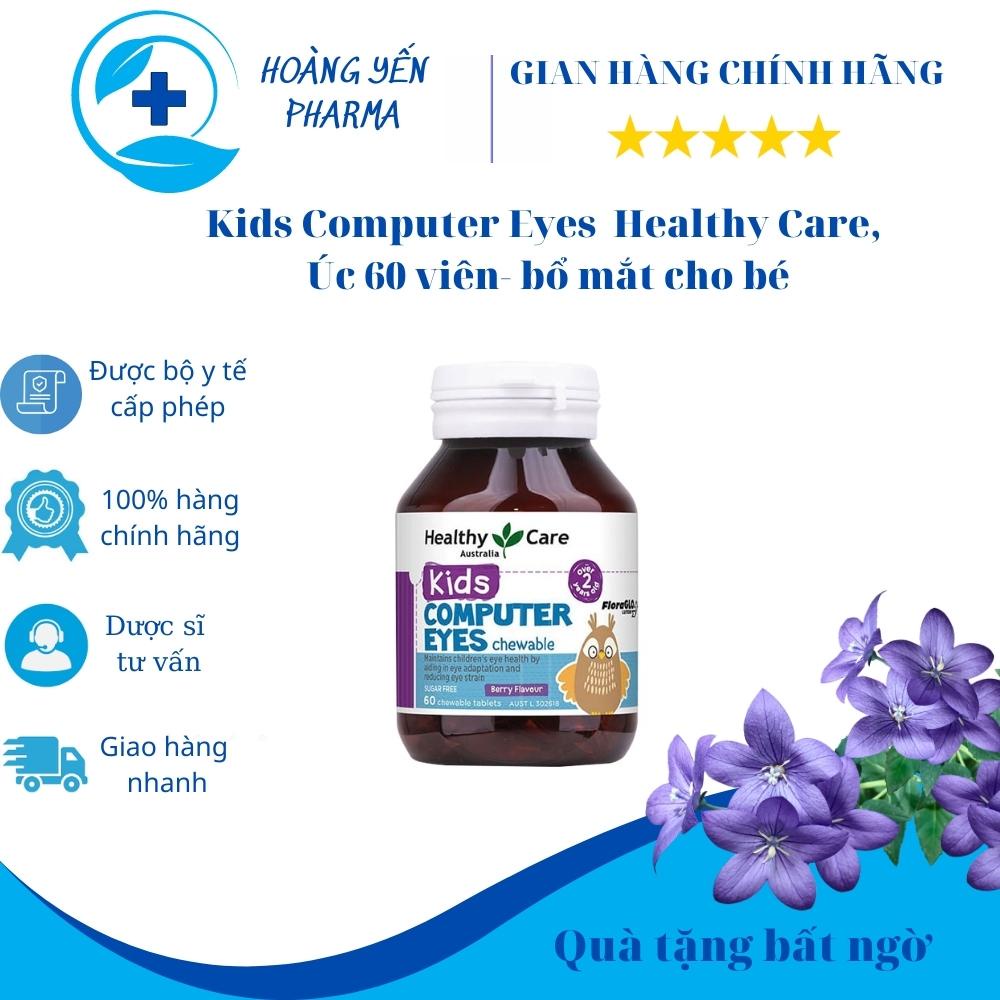 Healthy Care Kids Computer Eyes Australia 60 แคปซูล รักษาสารอาหารสําหรับดวงตาที ่ ดีสําหรับดวงตา - Hoang Yen Pharma