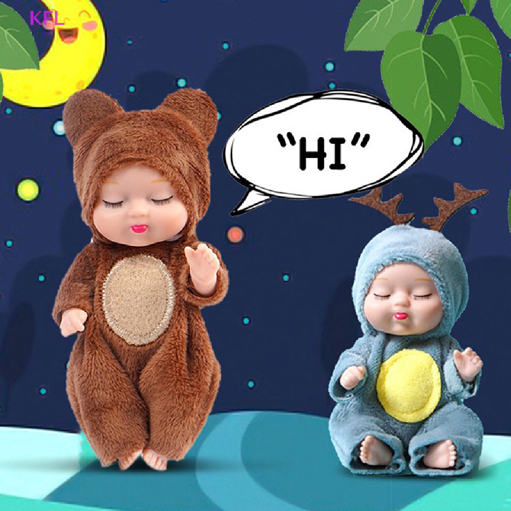 (KFL) ของเล่นตุ๊กตาเด็กทารกเสมือนจริง ซิลิโคน รูปสัตว์ สําหรับเด็ก