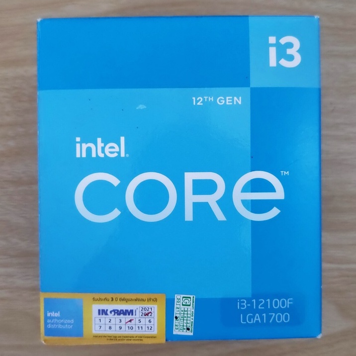 CPU INTEL CORE I3-12100F 3.3 GHz (SOCKET LGA 1700) มือสอง