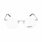 แว่นกันแดด DKNY-DK1018 035 Cateye Eyeglasses Silver ของแท้100%