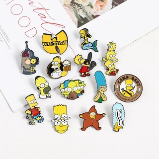 เข็มกลัด รูปการ์ตูน The Simpson Family Simpson สุดฮา เหมาะกับของขวัญ สําหรับเพื่อน