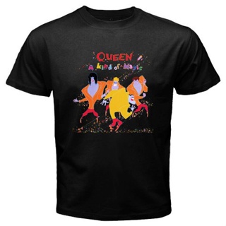 เสื้อยืดผ้าฝ้ายพิมพ์ลายขายดี Yuanl5 [พร้อมส่ง] เสื้อยืดแขนสั้น พิมพ์ลาย Queen *A Kind Of Magic Rock Band Legend พลัสไซซ์