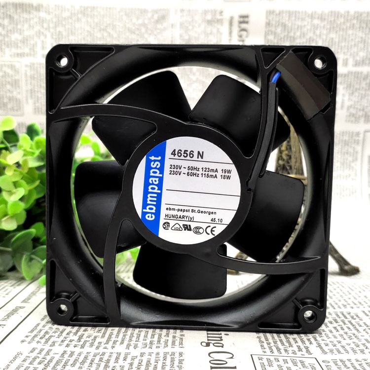 YY GERMANY 4656N12038 4 นิ้ว AC220V 19 18W HIGH TEMPERATURE RESISTANCE COOLING FAN