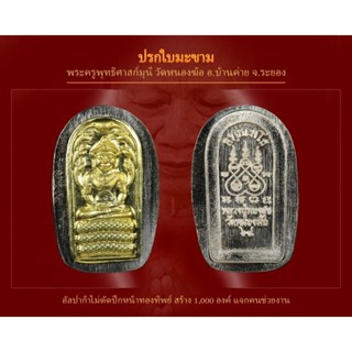 เหรียญปรกกฐินปี 64 เนื้ออัลปาก้าไม่ตัดปีกหน้าทองทิพย์ หลวงปู่ทองสุข วัดหนองฆ้อ