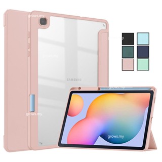 เคส สําหรับ Samsung Tab S6 Lite Case 10.4&amp;quot; Sm-p610 P619 เคสหนังอะคริลิคแข็ง แบบพับได้ พร้อมช่องใส่ปากกา สําหรับ Tab S6 Lite 2022