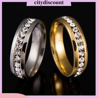 &lt;citydiscount&gt;  นาฬิกาข้อมือคู่รักประดับไรน์สโตนขนาด 6-11