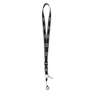 สายคล้อง PISI Lanyard 01 สีดำ (ฟรี ยางพอต 2 ชิ้น)