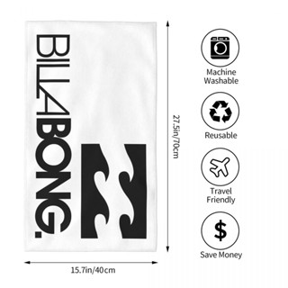 Billabong (1) ผ้าขนหนู ทรงสี่เหลี่ยม ดูดซับน้ํา 70x40 ซม. สําหรับเล่นกีฬา ฟิตเนส โยคะ กลางแจ้ง