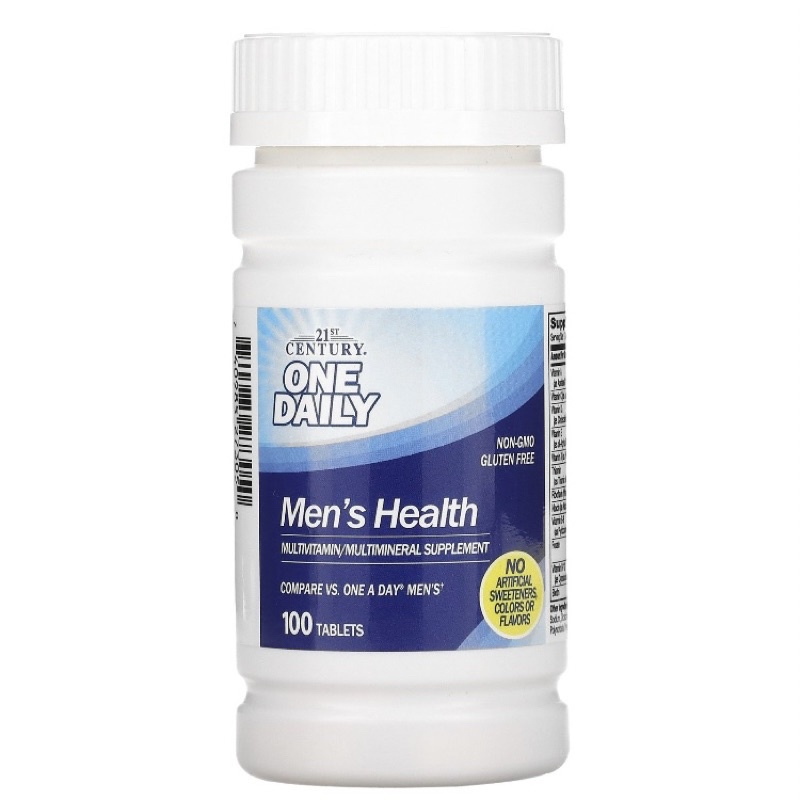 [ส่งฟรี] 21st Century - ONE DAILY | วิตามินรวม สำหรับผู้ชาย (Men’s Health), 100 เม็ด
