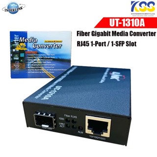 Link UT-1310A Fiber Gigabit Media Converter,10/100/1000 Mbps 1-Port RJ45, 1-SFP Slot ประกัน3ปี