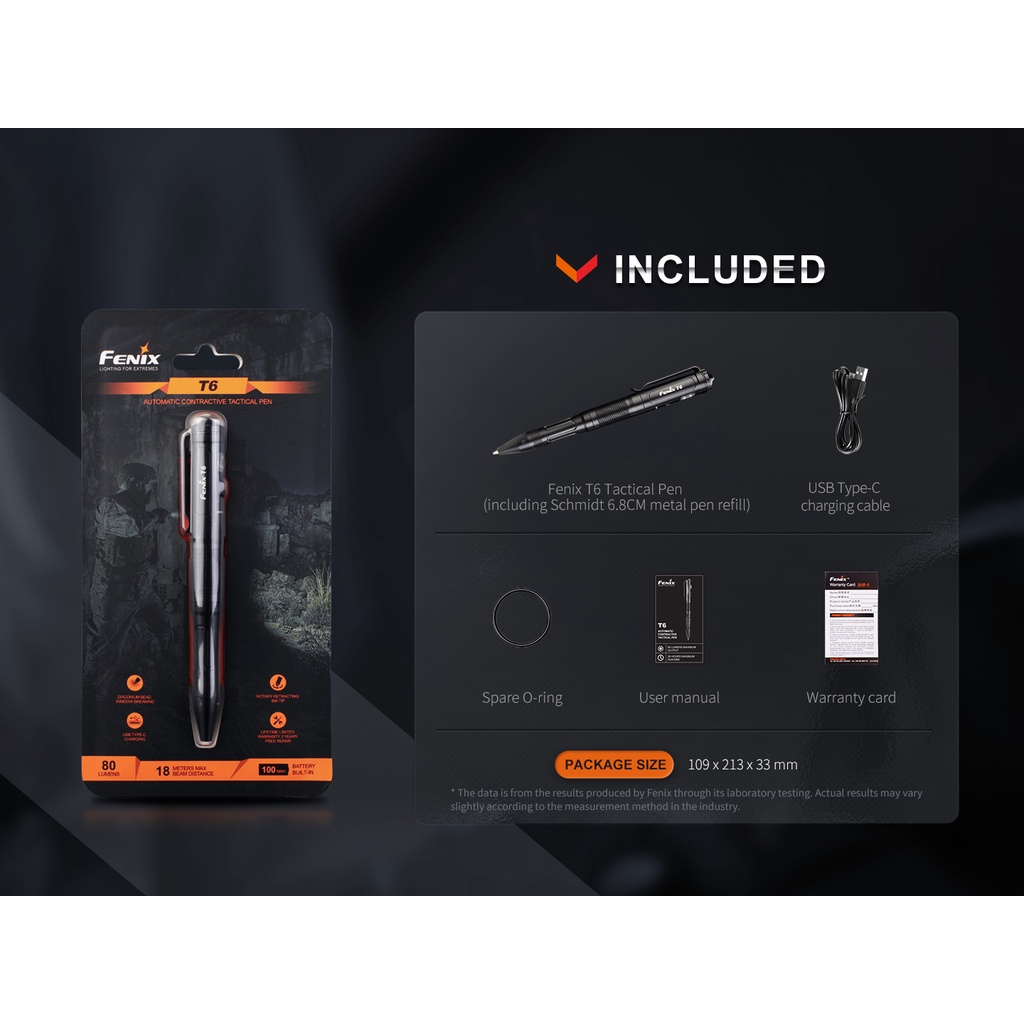 ไฟฉายปากกา Tactical PEN  Fenix T6  และ  Fenix T5 - รูปที่ 4