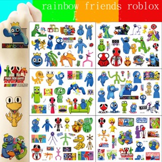 Yb2 Roblox สติกเกอร์รอยสัก ลายกราฟฟิติการ์ตูนเกม rainbow friends กันน้ํา สําหรับติดตกแต่งแก้วน้ํา BY2