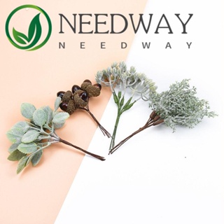 Needway พวงหรีดดอกไม้ประดิษฐ์ พลาสติก DIY สําหรับตกแต่งบ้าน งานแต่งงาน ของขวัญ คริสต์มาส