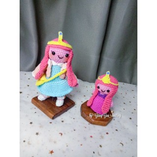 ‼️New‼️👑princess bubblegum พวงกุญแจตุ๊กตาเจ้าหญิงบับเบิ้ลกรัมล์👑