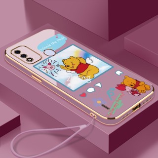 เคสโทรศัพท์มือถือนิ่ม ขอบตรง บางพิเศษ กันกระแทก พร้อมสายคล้อง สําหรับ Infinix itel A48 Infinix itel A49