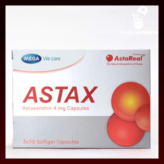 Mega wecare Astax Astaxanthin เมก้า วีแคร์ แอสแทกซ์ แอสตาแซนธิน  บรรจุ 30 แคปซูล