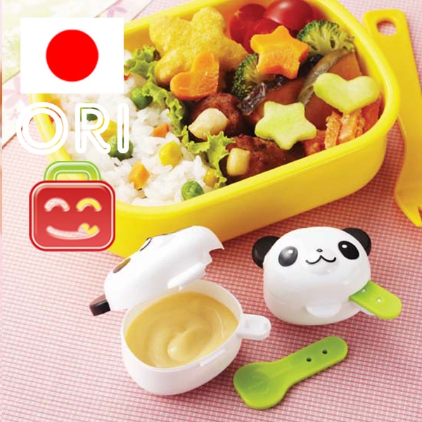 น่ารัก Bento Run-Run Panda เครื่องปรุงรสอาหาร Mayo ซอสถ้วย ORI Torune ญี่ปุ่นตกแต่งเด็กอาหารกลางวันซ