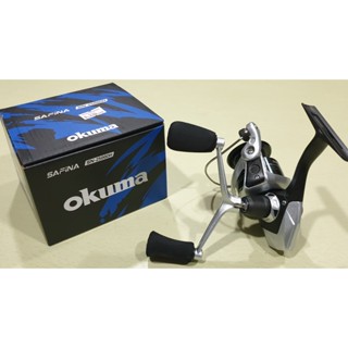 รอกสปิน okuma safina sn-2500dh สปูนโลหะ มือหมุนแขนคู่ตกปลาหมึก ตกปลาทั่วไป