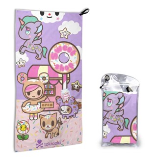 Tokidoki ผ้าขนหนูไมโครไฟเบอร์ ดูดซับน้ําได้ดี แห้งเร็ว ขนาด 40*80 ซม. สําหรับชายหาด เดินป่า โยคะ ท่องเที่ยว กีฬา