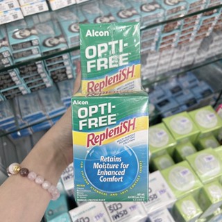 Alcon optifree - replenish น้ำยาล้างคอนแทคเลนส์ 300+60 ml