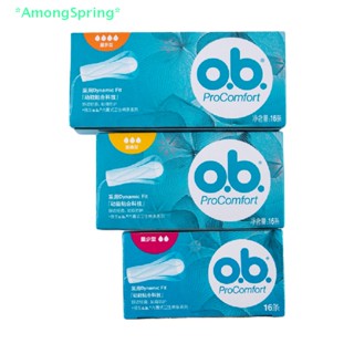 Amongspring&gt; ผ้าอนามัยแบบสอด ใส่สบาย (มินิ / ปกติ / ซุปเปอร์พลัส) 16 ชิ้น / ชุด ใหม่