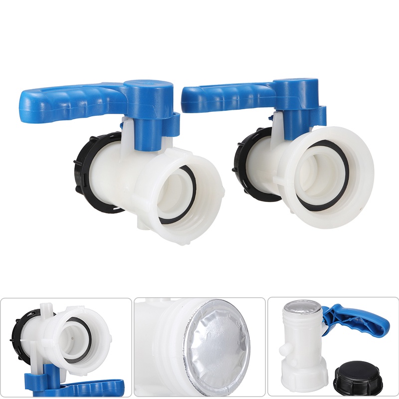 IBC Tank Adapter Ball Outlet Tap DN40 (62 mm) / DN50 (75 mm) to 2 Inch Drain Adapter Rainwater Conta