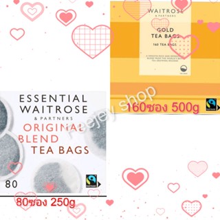 WAITROSE &amp; Partners🍵🫖 Original Blend tea bags// ☕🫖Gold tea bags ชาคุณภาพ จากประเทศ อังกฤษ เฉลี่ย ซองละ 3บาท