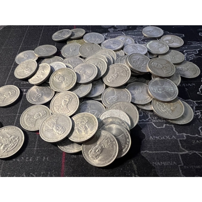 เหรียญ 1บาท วาระที่ระลึก เหรียญกาญจนาภิเษกปี 2539 เหรียญช้าง ครบพระราชกรณียกิจ 50 ปี (ผ่านการใช้งาน)