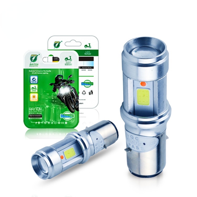 Plug&play 12W 1200lm S2 Ba20d LED Motorcycle Headlight H6 Scooter Motorbike Headlamp Light Bulb Acce