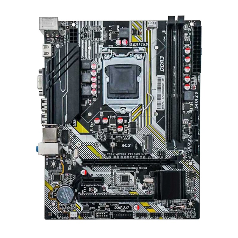 เมนบอร์ดเกม B75AL LGA1155 DDR3X2 M.2 PCI-E 16X SATA3.0 รองรับ Generation 2 3 CPUs #7