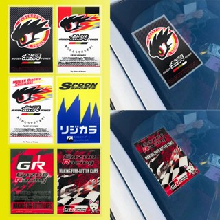 Gr GAZOO RACING /MUGEN สติกเกอร์สัญลักษณ์ สําหรับติดกระจกหน้ารถยนต์ Honda Civic Accord Toyota Camry Hilux Yaris