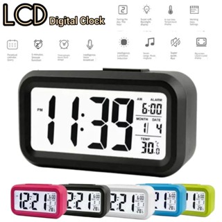 นาฬิกาปลุกตั้งโต๊ะดิจิตอล LCD Digital Clock/Alarmตัวเลขใหญ่มีไฟหน้าจอ นาฬิกาปลุกแบบตัวเลข