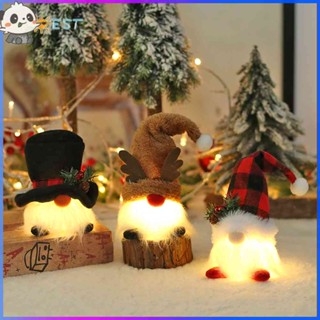 ❉ดีที่สุด❉เอลฟ์ป่าคริสต์มาส พร้อมโคมไฟฉาก รูปเอลฟ์ Rudolph Elf สําหรับเด็ก ของขวัญปีใหม่