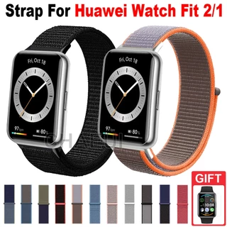 สายรัดไนลอนสร้อยข้อมือเปลี่ยนวงสําหรับ Huawei Watch Fit 2 3 4 5 Pro / Huawei Watch Fit Special Edition