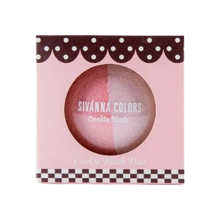 Sivanna Colors Cookie Blush Duo DU278 บลัชออนคุกกี้ บลัชออนเนื้อคุ๊กกี้ 2 เฉดสี ในตลับเดียว มาพร้อมกระจกและแปรงปัดแก้ม