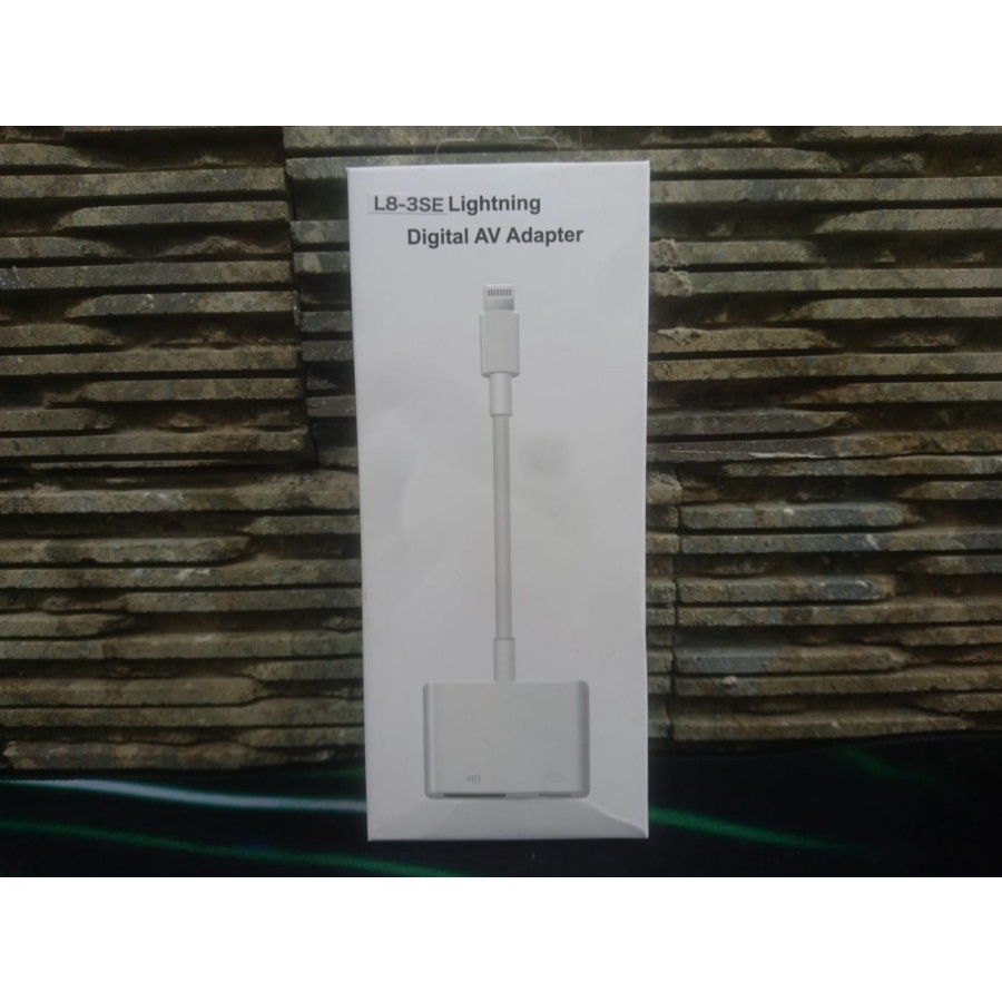 อะแดปเตอร์ Lightning HUB HDMI 1080p DIGITAL CONVERTER IPAD IPHONE CONNECTOR