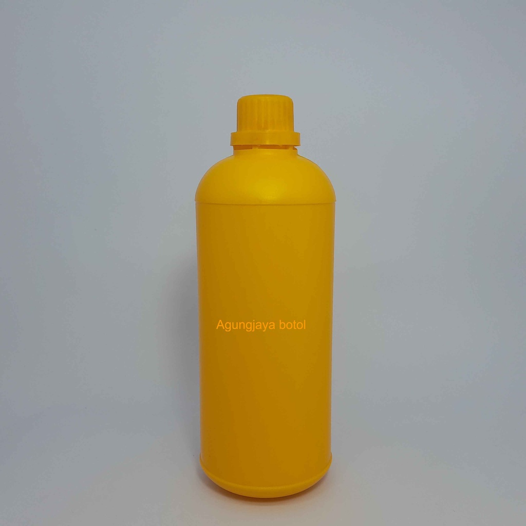 1000 มล. สีเหลือง HDPE คอ BL ขวดแร่ 30 ชุด Spl/ขวดปุ๋ยเปล่า/ขวด HDPE