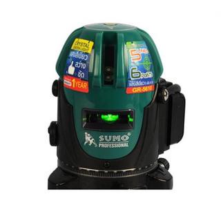 SUMO เครื่องวัดระดับเลเซอร์ รุ่นGR-5610 ซูโม่ 5 เส้น 6 จุด ปรับได้ 360 องศา sumo gr-5610 เลเซอร์ระดับแสงสีเขียว เลเซอร์